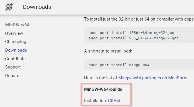 MinGW-W64-builds
